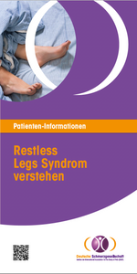 Flyer "Restless Legs Syndrom" verstehen - mit persönlichem Adresszusatz