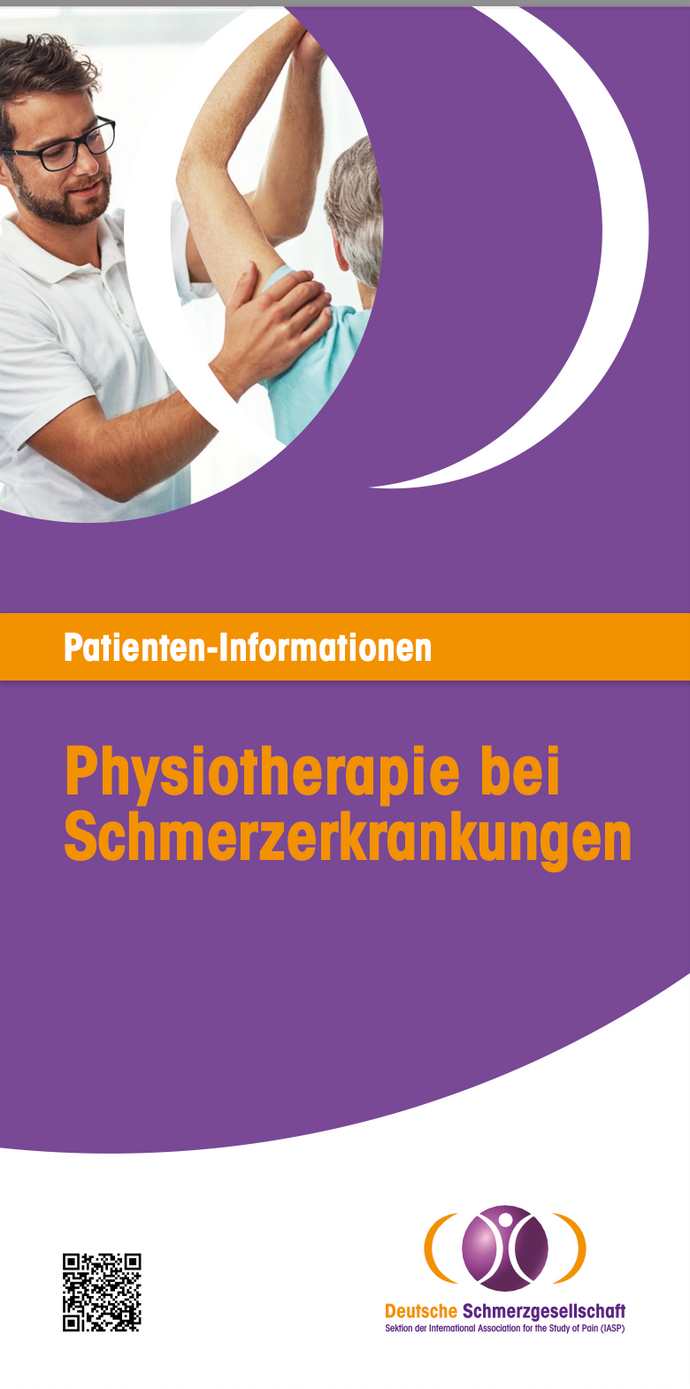 Patienten Information - Physiotherapie bei Schmerzerkrankungen- mit persönlichem Adresszusatz