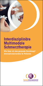 Flyer Interdisziplinäre Multimodale Schmerztherapie - mit persönlichem Zusatz